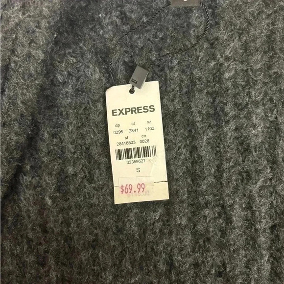 Express NWT Color Block Duster Cardigan Size Small - Picture 9 of 11